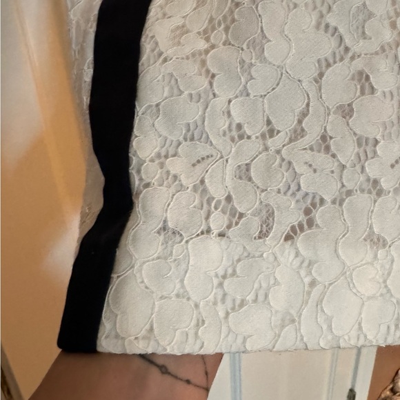 RACHEL Rachel Roy Striped Lace Sleeve Blazer Size 6 - Matching Lace Pants Size 4 - Picture 5 of 9